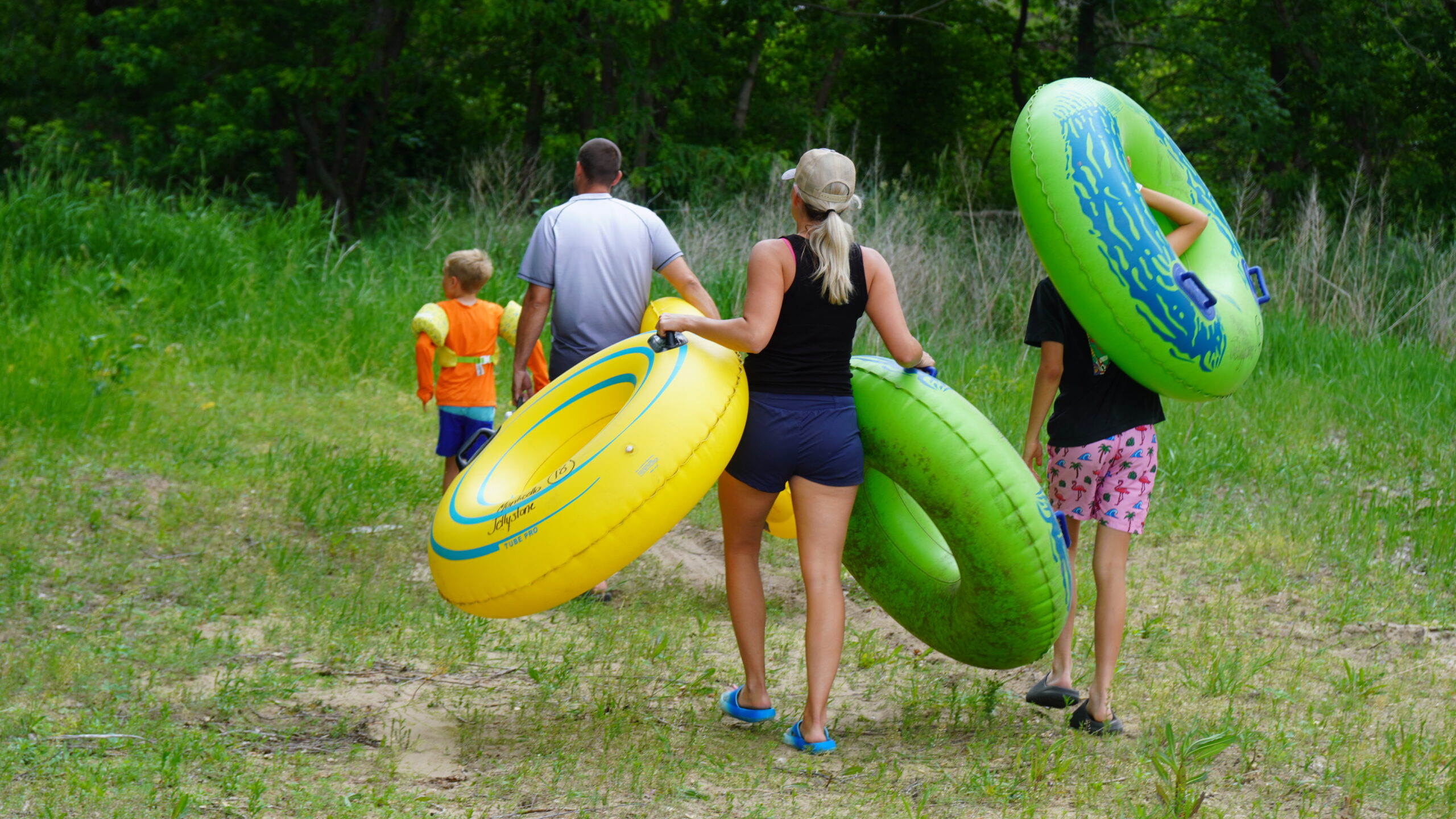 River Tubing Photo Scroll